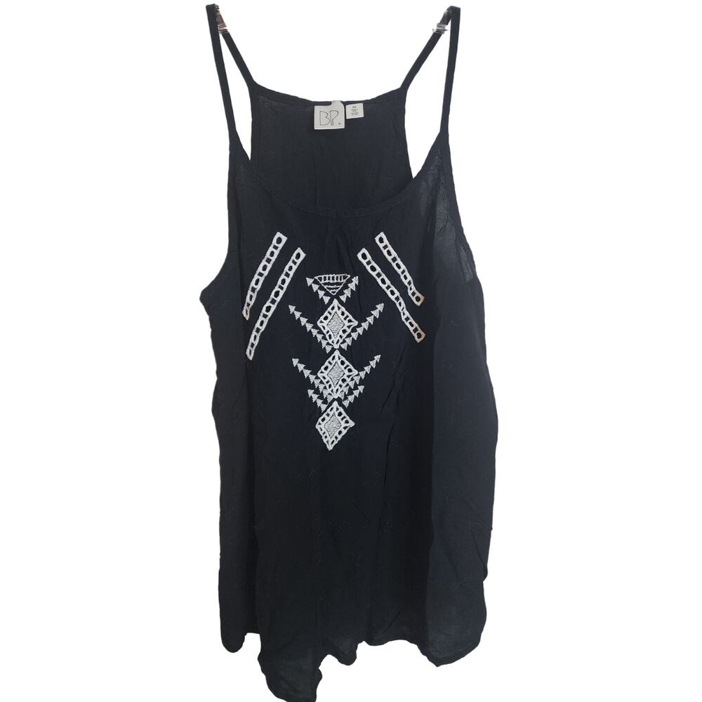 BP Lightweight Black Tank with Tribal Design, XS